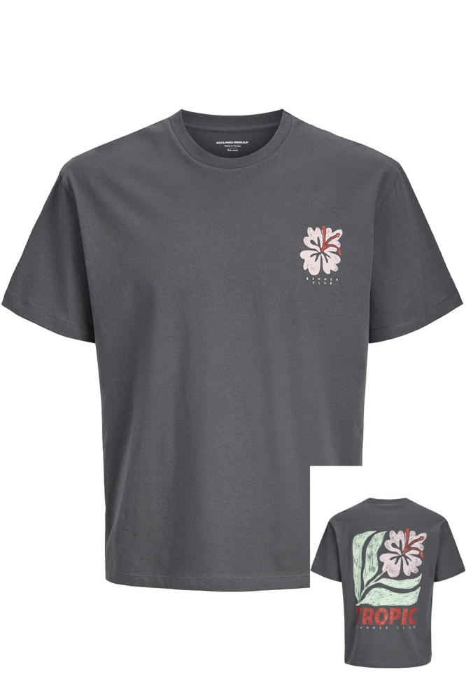 JORTROPIC SUMMER TEE SS STYD SS25 12291131 DARK SHADOW